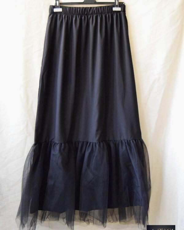 Black Extension Tulle skirt