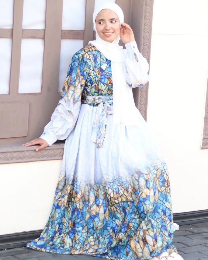 فستان مطبوع