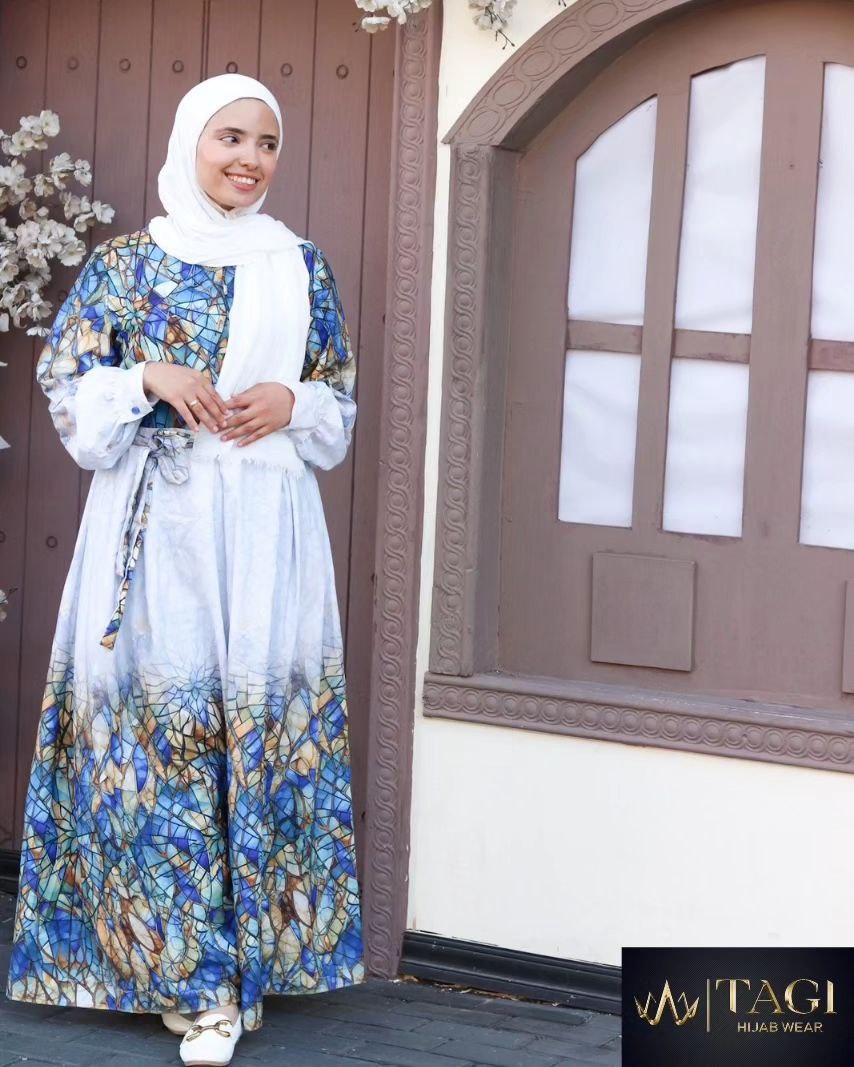 printed dresses with Palestinian inspiration