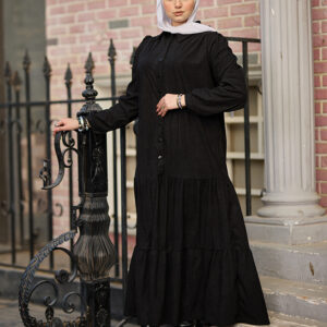 Black Winter Layered Dress