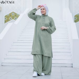 Comfy Mint Rib Suede Set