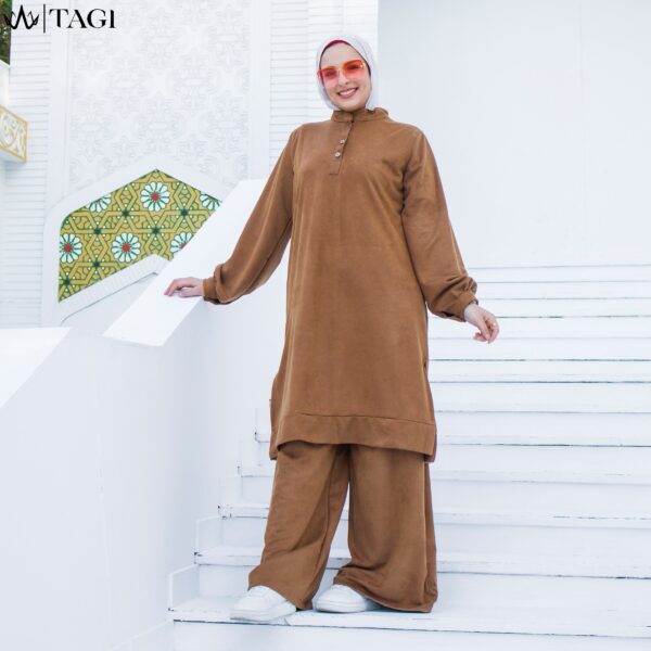 Comfy Caffe Rib suede Set