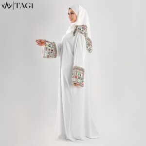 White Abaya Esdal Yafa