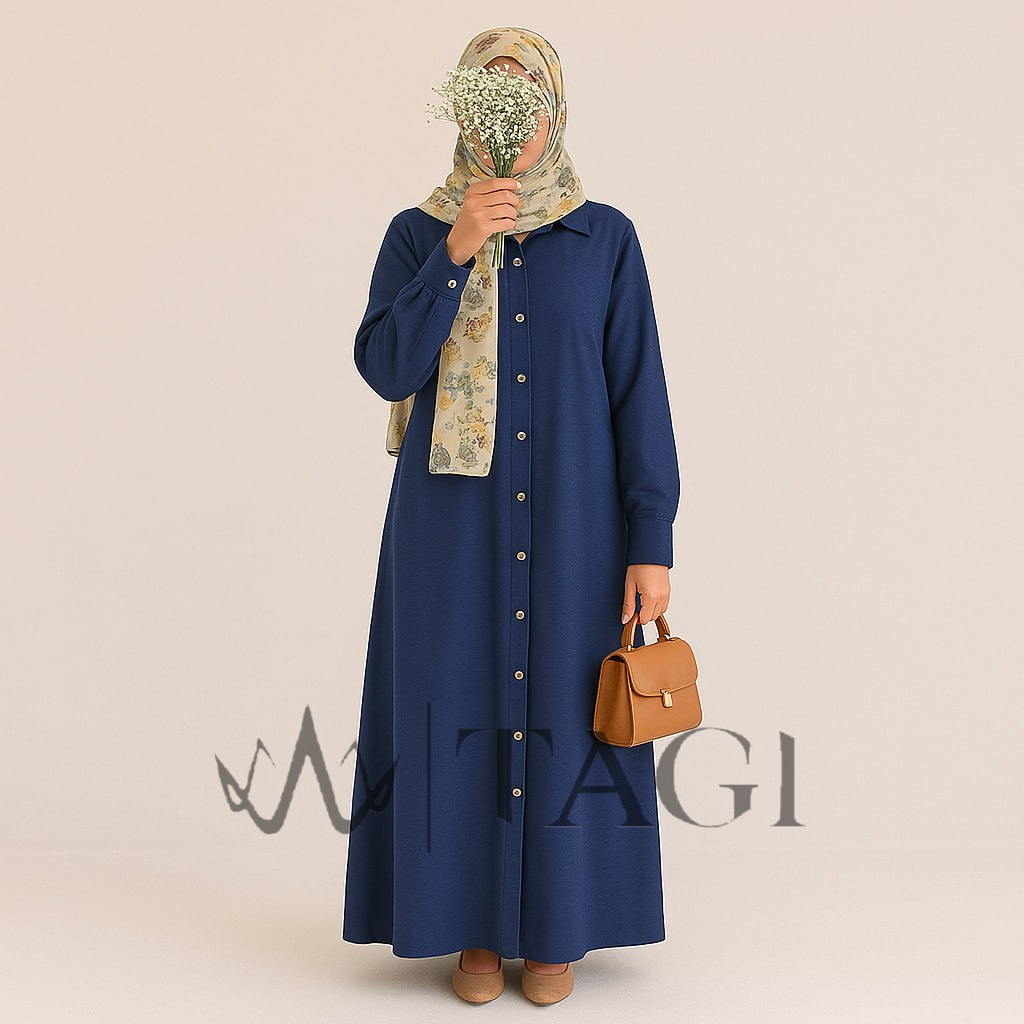 Navy Blue - Magic Cardy Dress