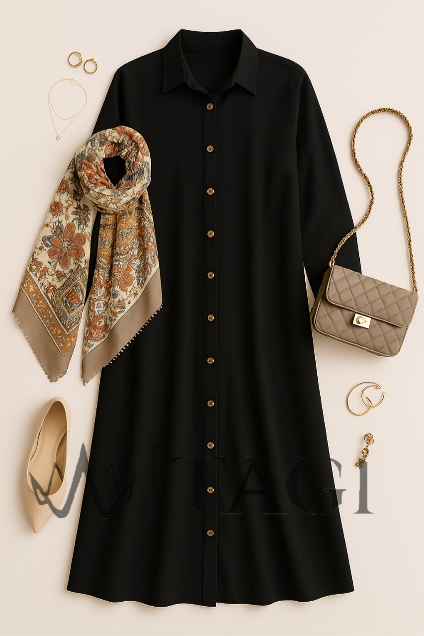 Black - Magic Cardy Dress - Image 3